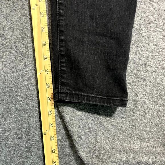 Democracy Jeans Womens 14 Black Skinny Ab Technology Stretch Denim Mom Preppy - Picture 2 of 9